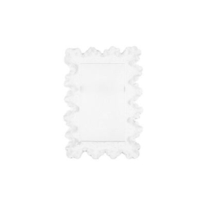 white coral style scallop mirror