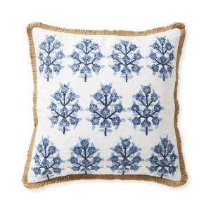 block print pillow