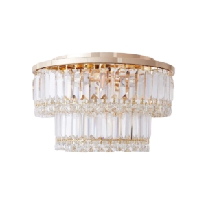 crystal flush mount chandelier