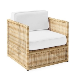 wicker chair white cushion